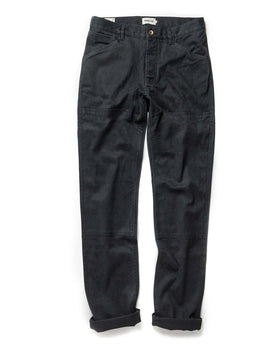 flatlay of flatlay of The Chore Pant in Coal Boss Duck, in full, Bottoms by Taylor Stitch