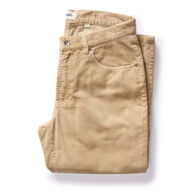 flatlay of The Democratic All Day Pant in Light Khaki Cord