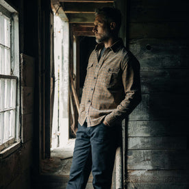 The Saddler Shirt in Teak Plaid Cord - featured image