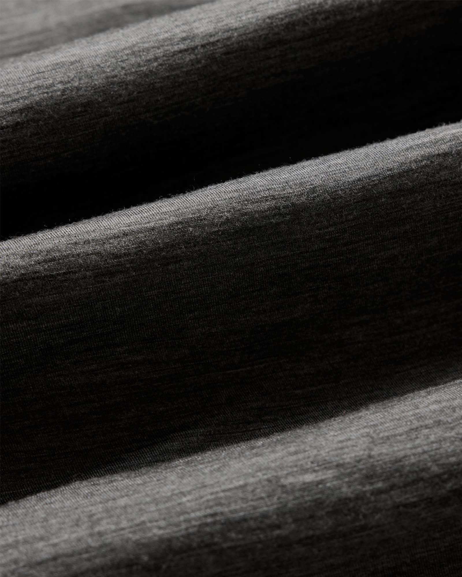 material shot of the fabric on The Merino Polo in Heather Army, Knits by Taylor Stitch