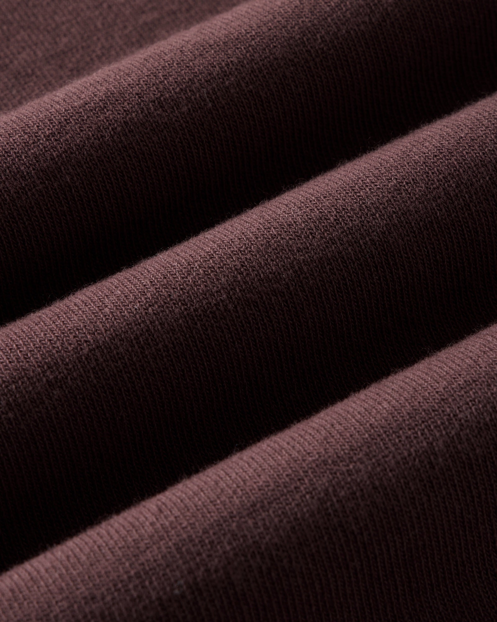 material shot of the fabric on The Rugby Shirt in Burgundy, Knits by Taylor Stitch