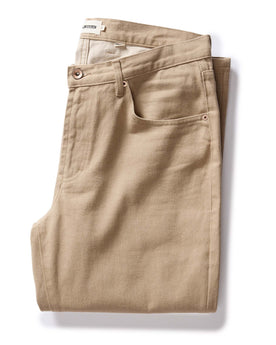 flatlay of The Democratic All Day Pant in Light Khaki Broken Twill, Bottoms by Taylor Stitch