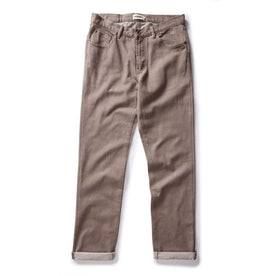 flatlay of The Democratic All Day Pant in Silt Broken Twill, shown in full