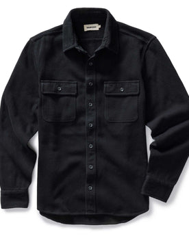 flatlay of The Ledge Shirt in Coal, in full, Wovens by Taylor Stitch