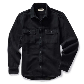 flatlay of The Ledge Shirt in Coal, in full, Wovens by Taylor Stitch