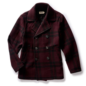 The Mariner Coat in Port Plaid Wool - featured image