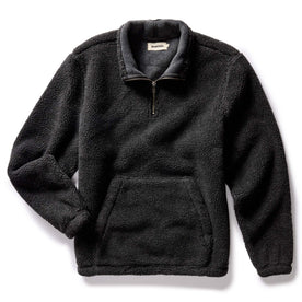 The Nomad Pullover in Charcoal Heather Sherpa - featured image