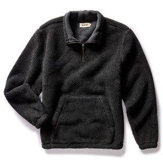 The Nomad Pullover in Charcoal Heather Sherpa