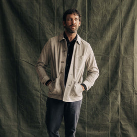 The Ojai Jacket in Oyster Suede - featured image