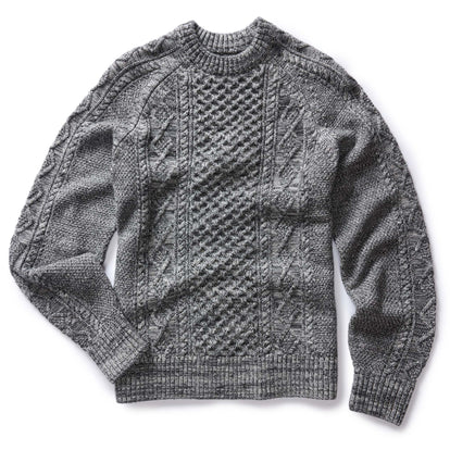 The Orr Sweater in Marled Coal Merino