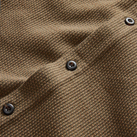 material shot of the buttons on The Point Shirt in Cypress Sashiko