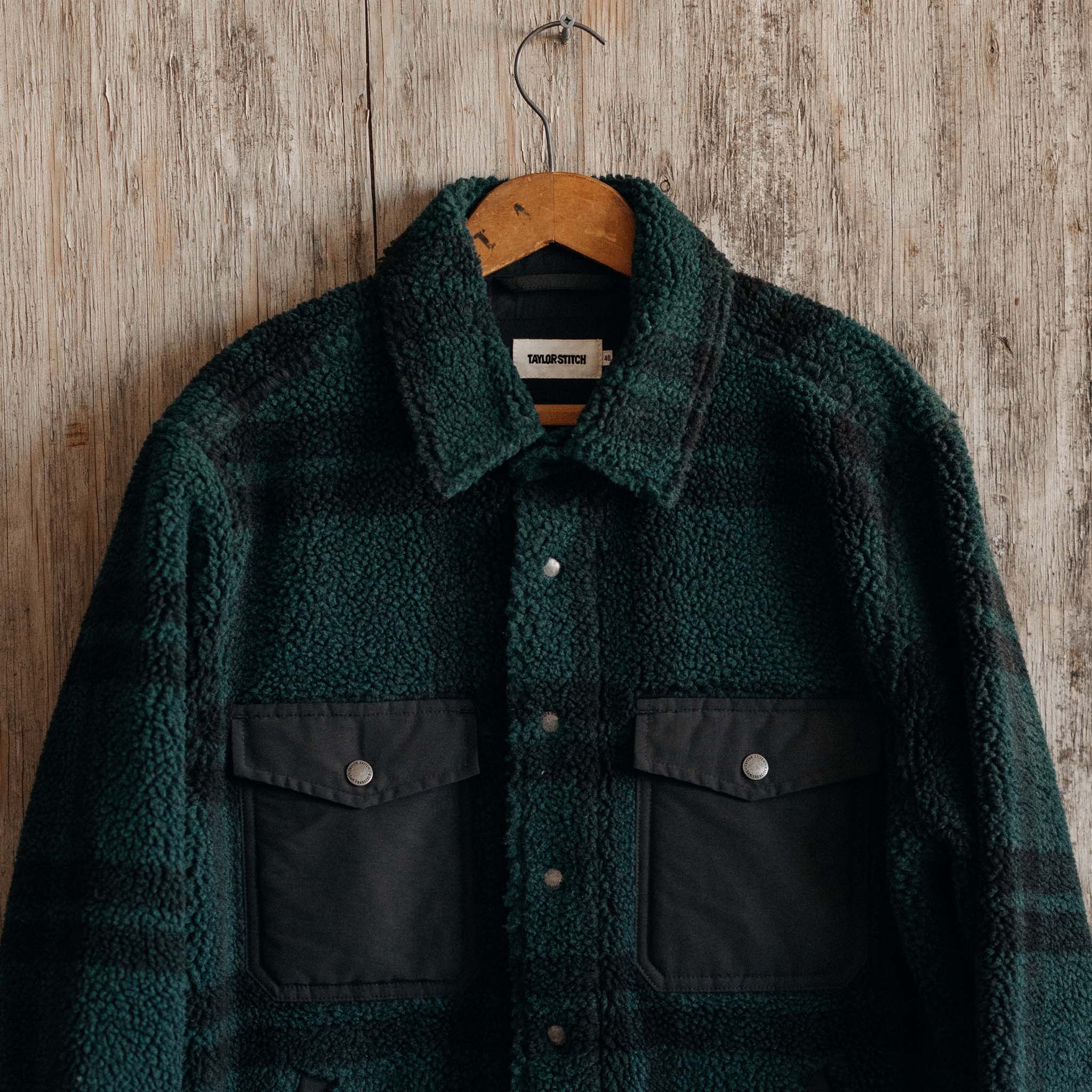 The Timberline Jacket in Dark Spruce Plaid: Alternate Image 4, Outerwear by Taylor Stitch