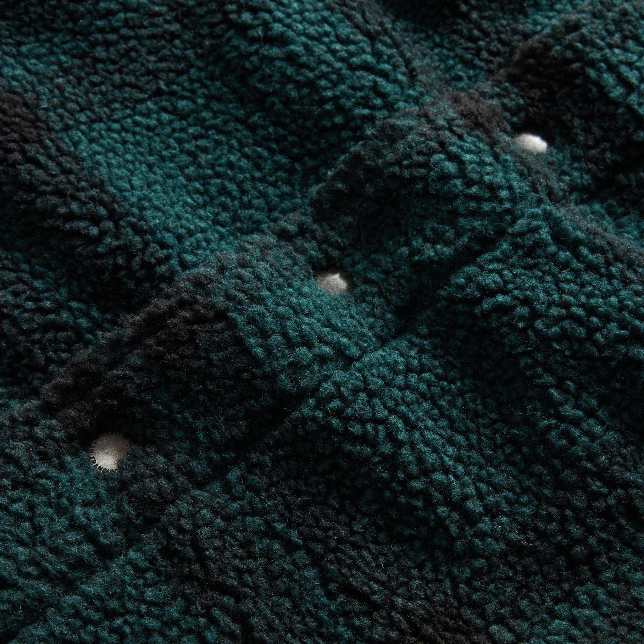 material shot of the buttons on The Timberline Jacket in Dark Spruce Plaid, Outerwear by Taylor Stitch