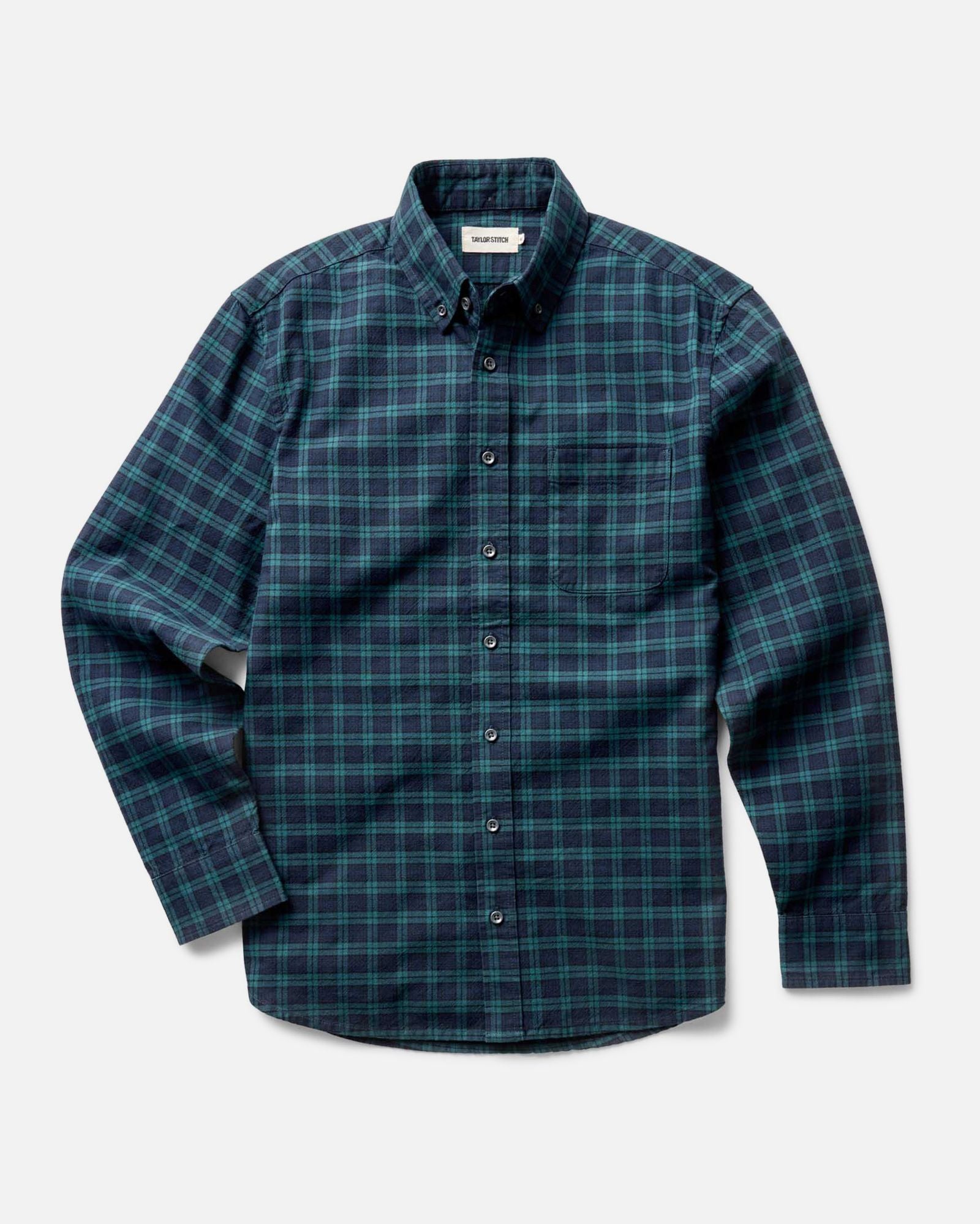 flatlay of The Jack in Blackwatch Plaid, Wovens by Taylor Stitch