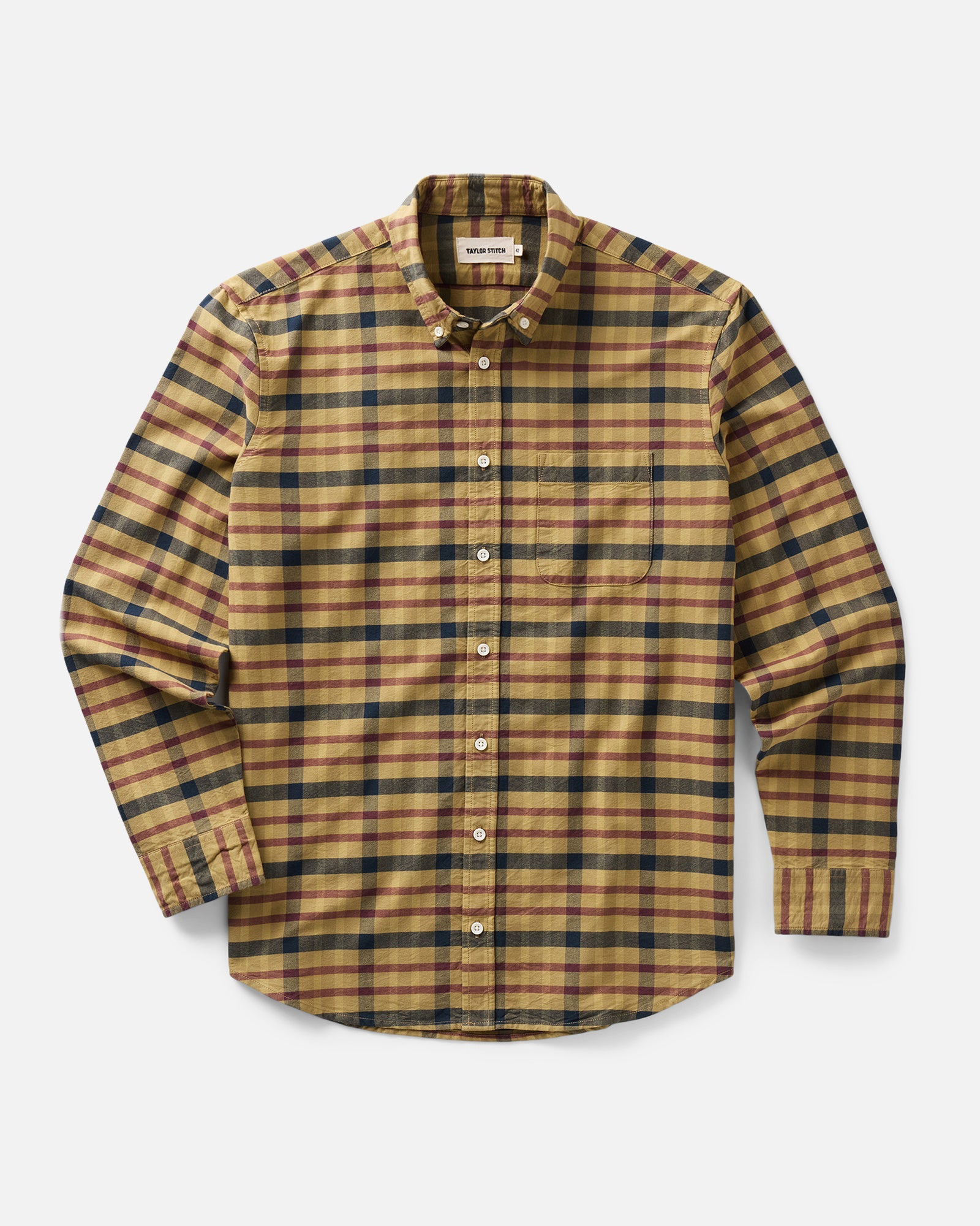 flatlay of The Jack in Marsh Check Oxford, Wovens by Taylor Stitch