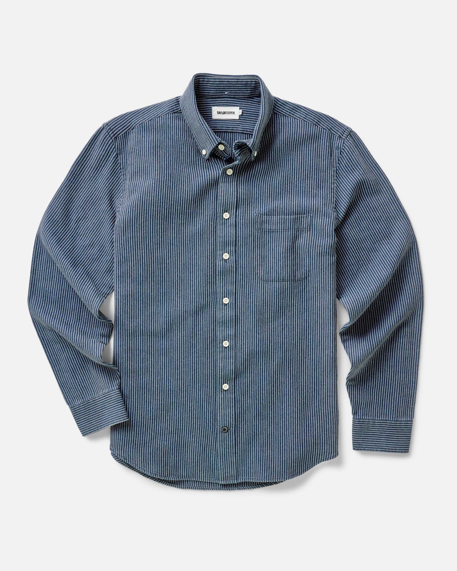flatlay of The Jack in Roped Indigo, Wovens by Taylor Stitch
