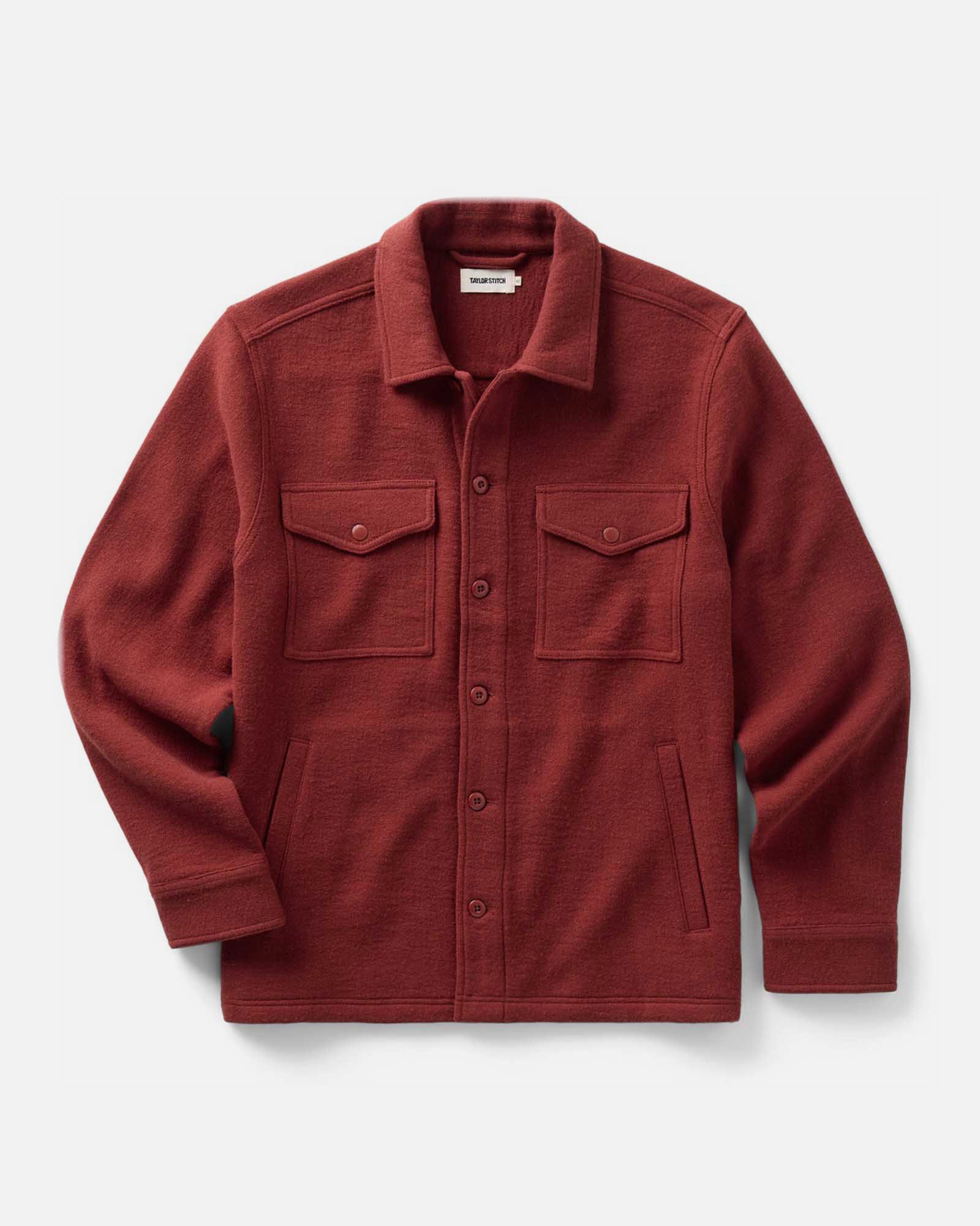 The Kenne Shirt Jacket in Canyon Cotton Wool Crepe: Featured Image, Outerwear by Taylor Stitch