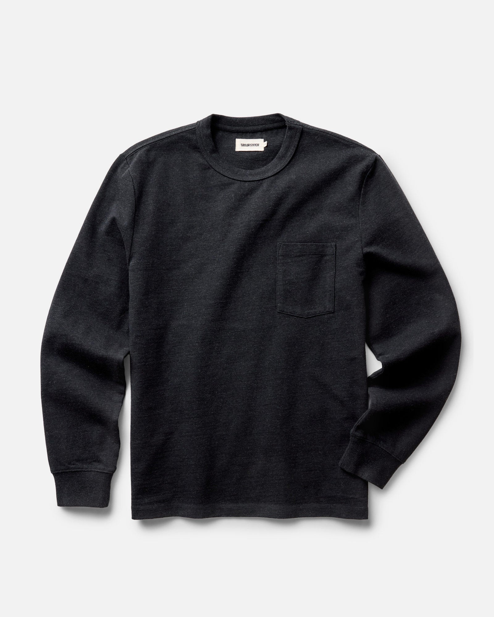 The Long Sleeve Shop Tee in Coal Twist: Featured Image, Knits by Taylor Stitch