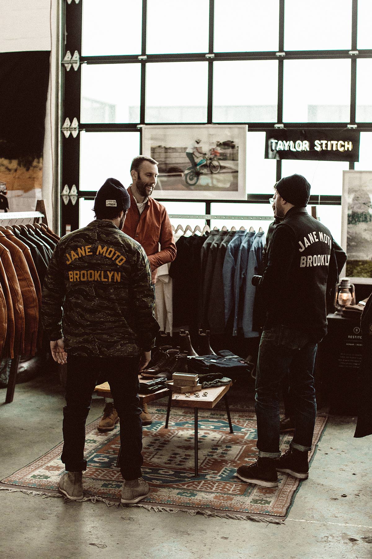 Customers checking out the TS booth at The 1 Moto Show.
