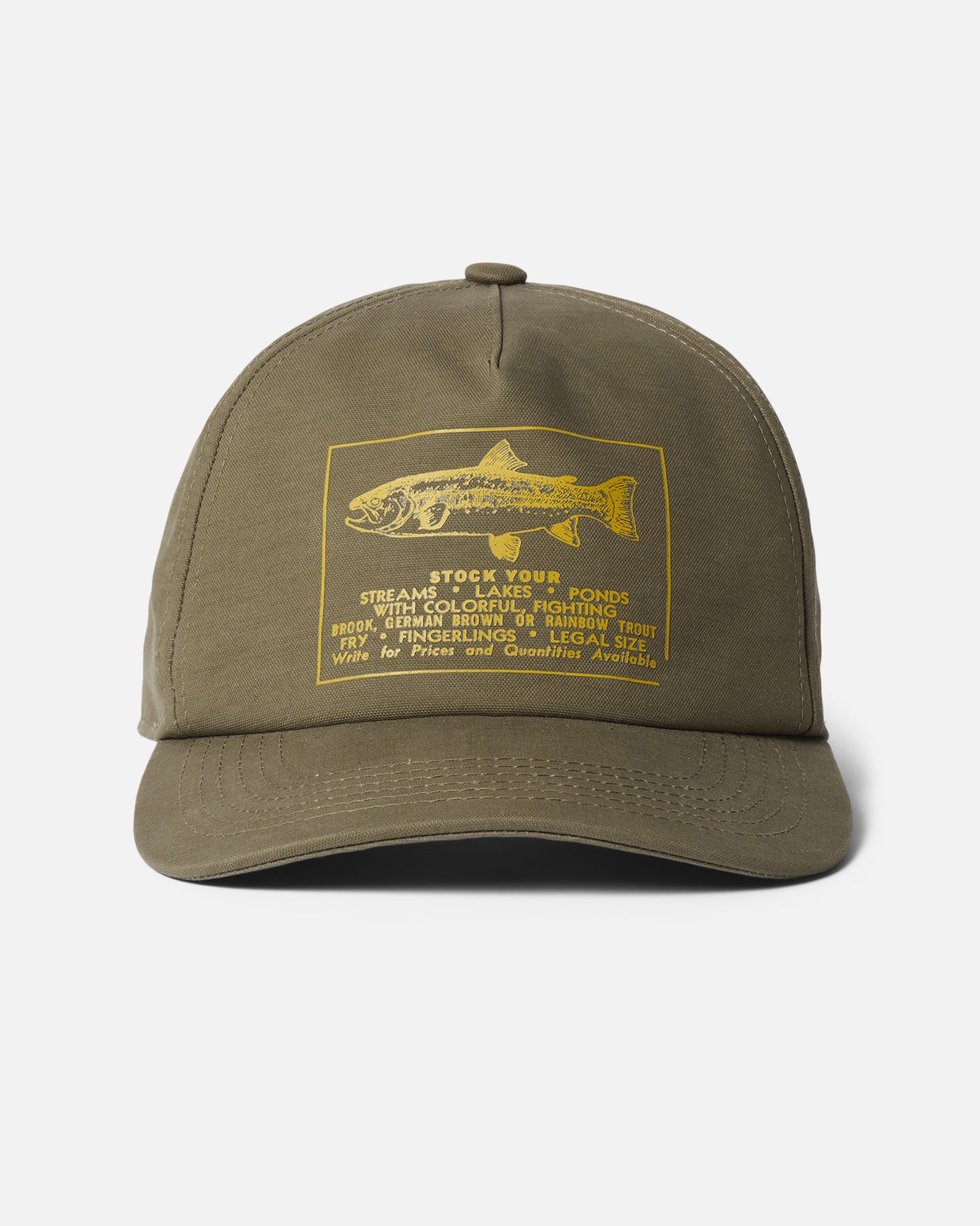 front image of The Mercer Cap in Fish Supply, Accessories by Taylor Stitch