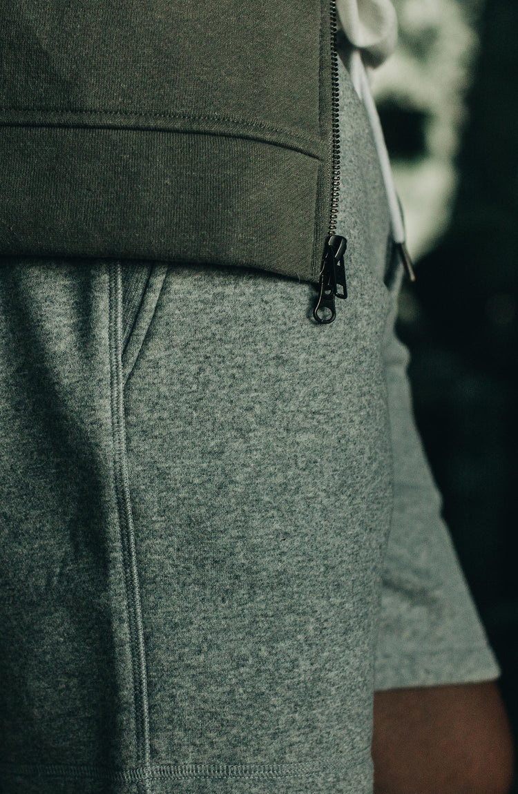 The Heavy Bag Short in Heather Grey Fleece — Responsibly Built for the Long Haul