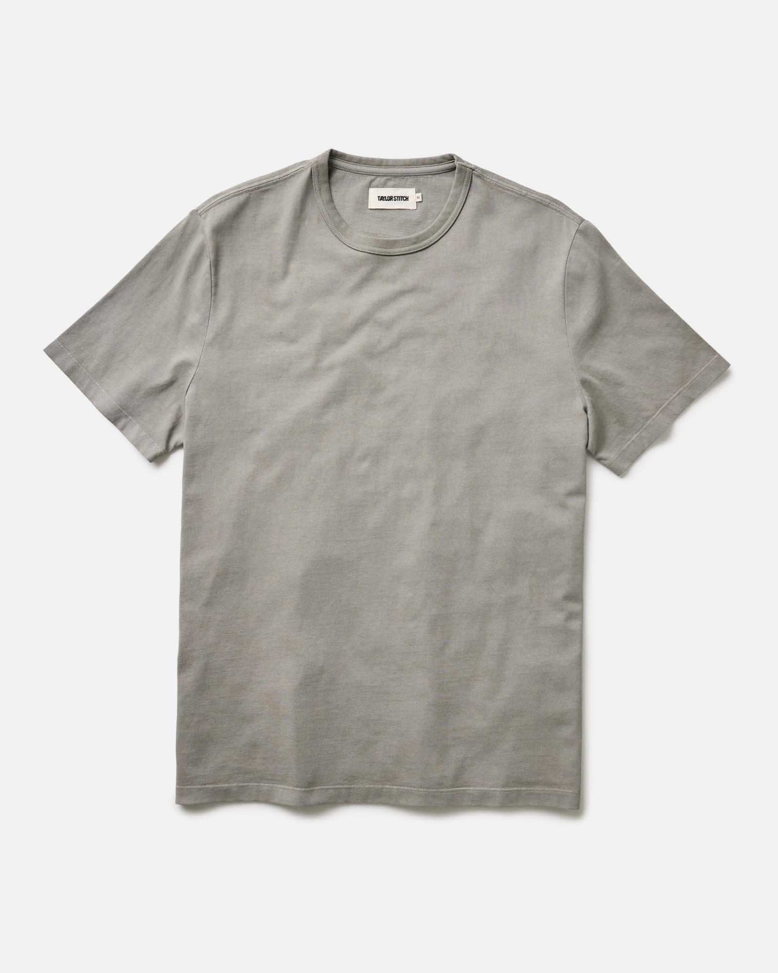 flatlay of The Organic Cotton Tee in Sage, Knits by Taylor Stitch