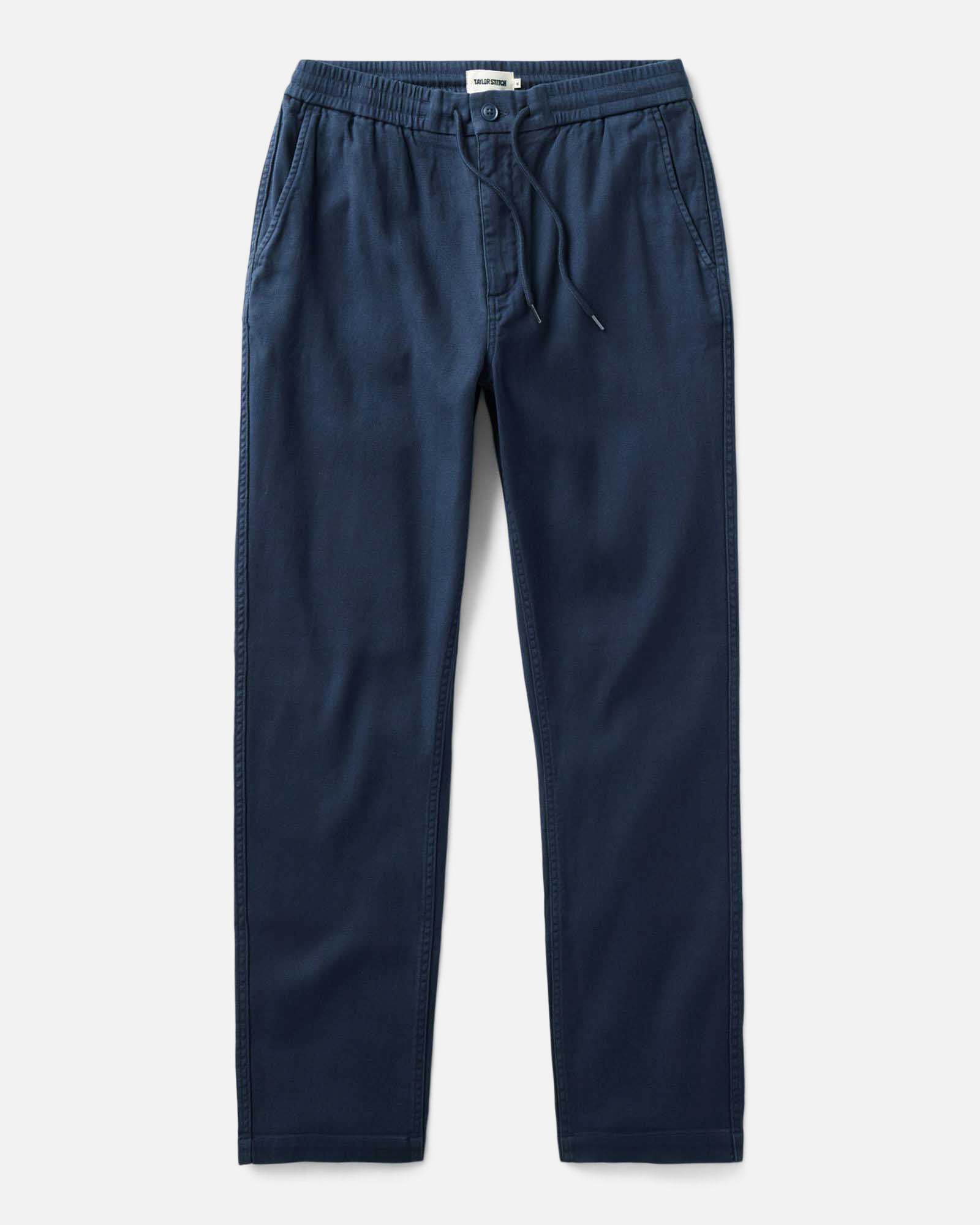 flatlay of The Roamer Pant in Navy Broken Twill, Bottoms by Taylor Stitch