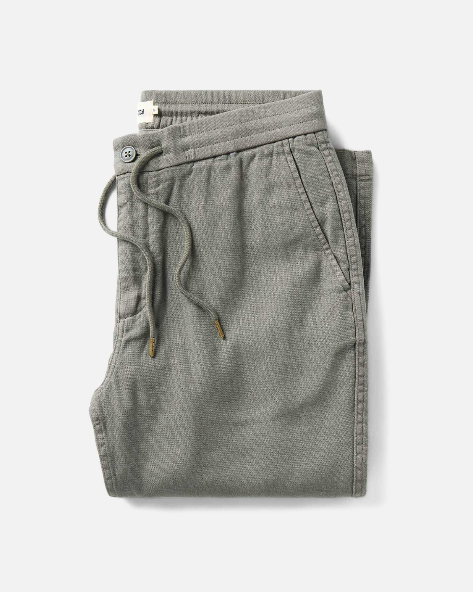 folded flatlay of The Roamer Pant in Smoked Olive Broken Twill, Bottoms by Taylor Stitch