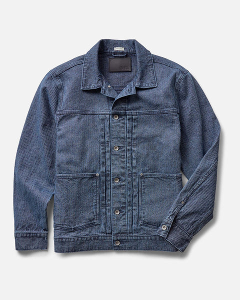 The Ryder Jacket in Japanese Washed Indigo Sashiko | Taylor Stitch