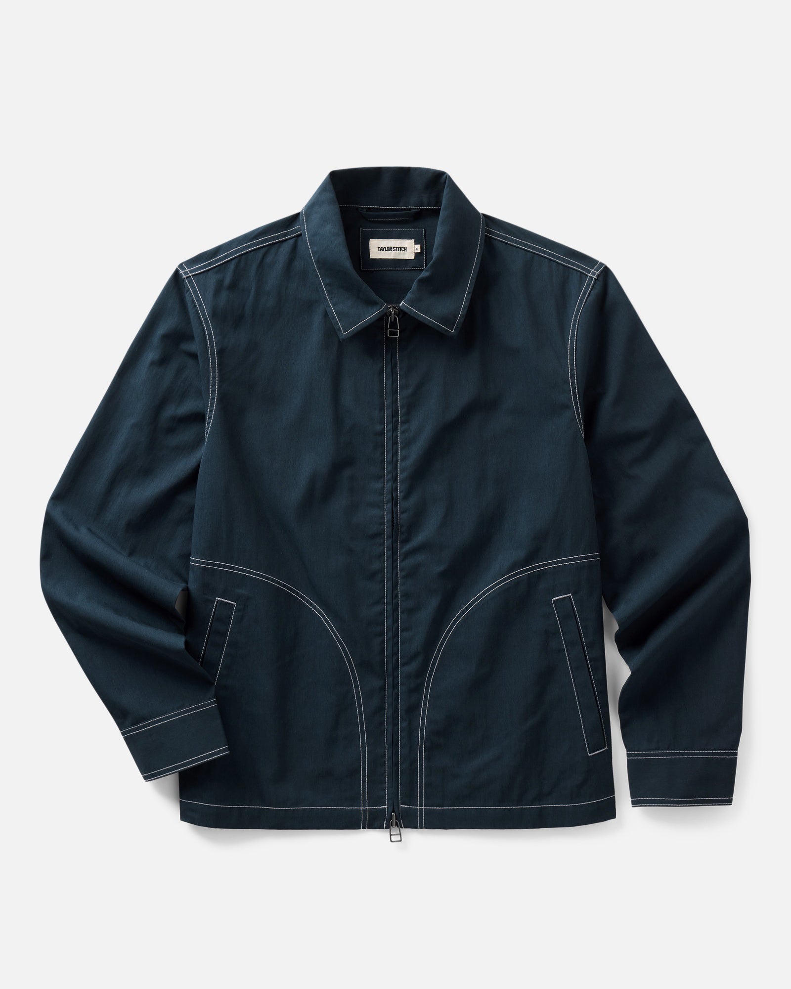 flatlay of The Shore Jacket in Navy Twill, Wovens by Taylor Stitch