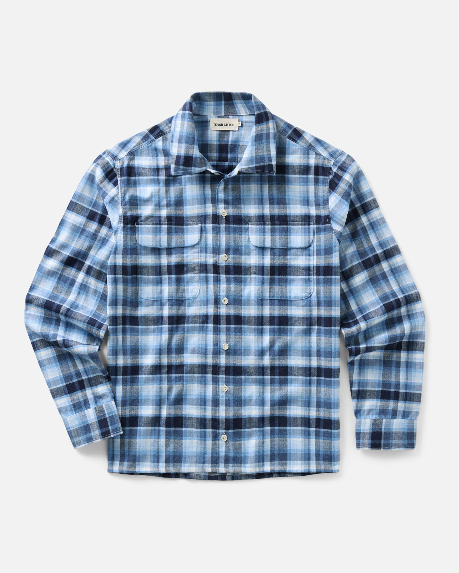 The Shore Shirt in Deepwater Check Portuguese Flannel: Alternate Image 3, Wovens by Taylor Stitch