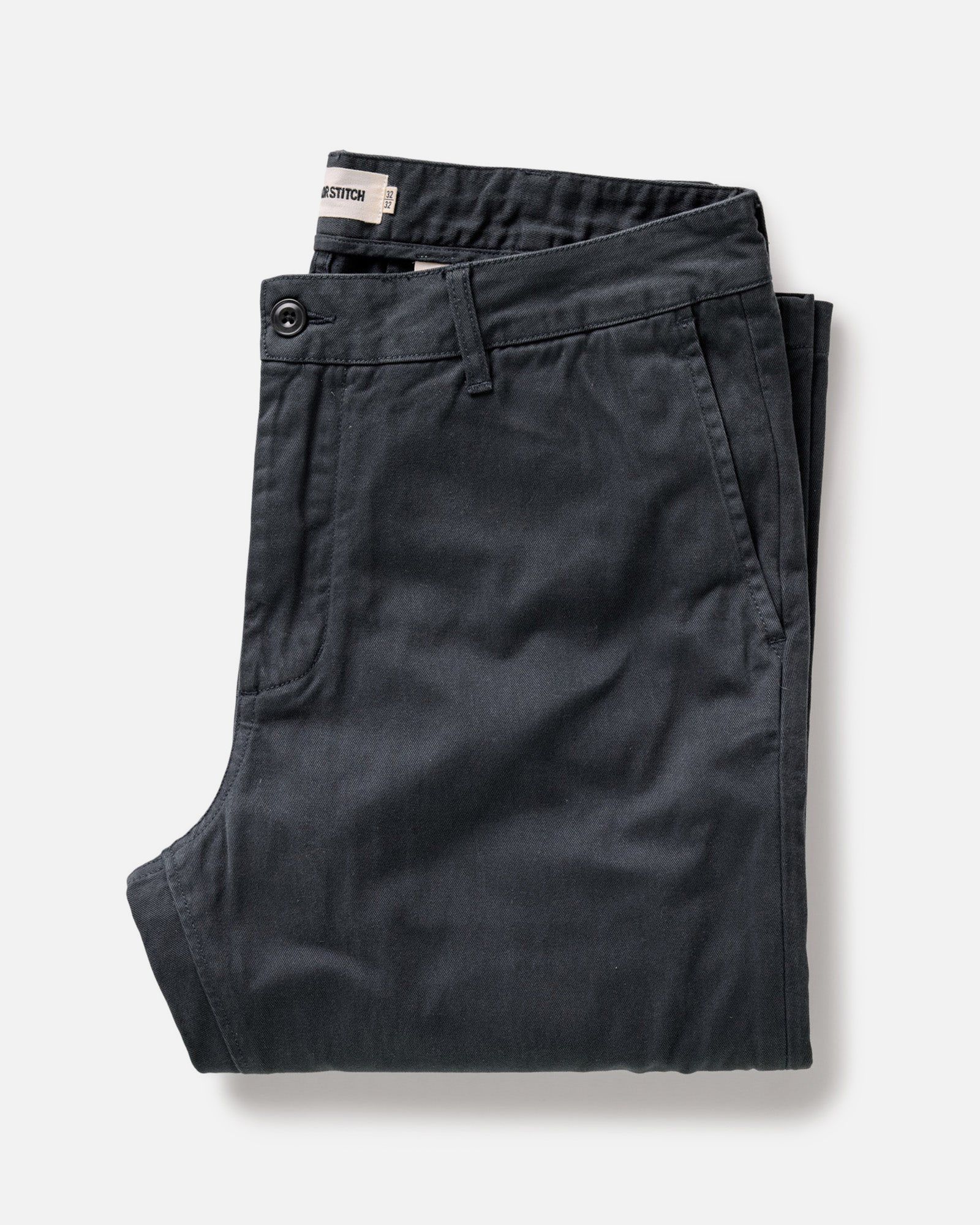 The Slim Foundation Pant in Organic Navy: Featured Image, Bottoms by Taylor Stitch