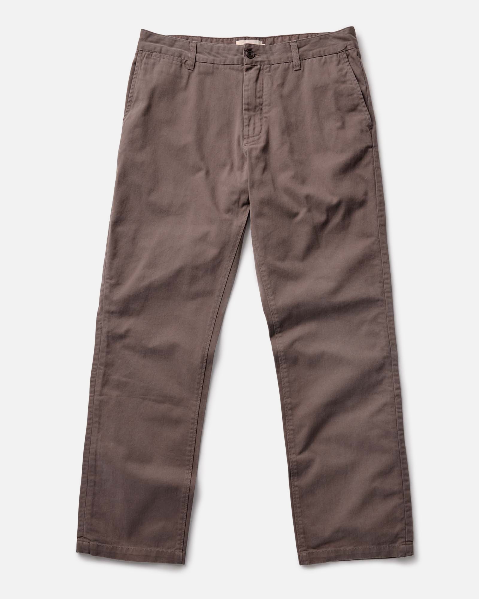 flatlay of The Straight Foundation Pant in Organic Espresso, Bottoms by Taylor Stitch