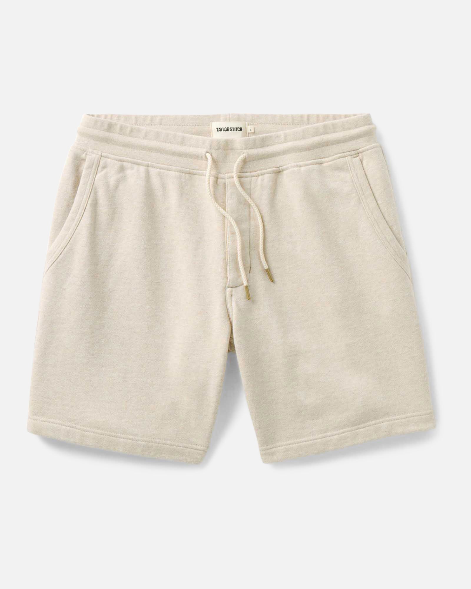 The Sunset Short in Heather Oat Terry | Taylor Stitch