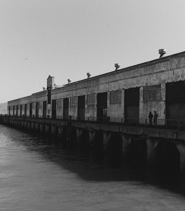 An old warehouse on the bay at Fort Mason, San Francisco