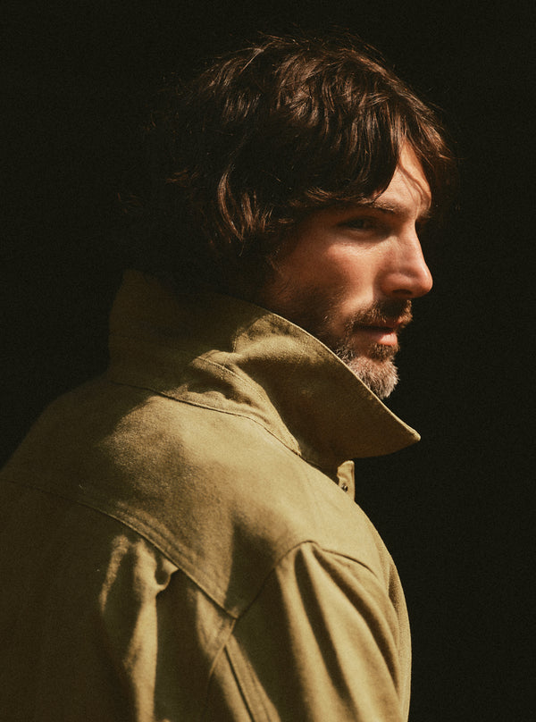 Model wearing the Pacific Overshirt
