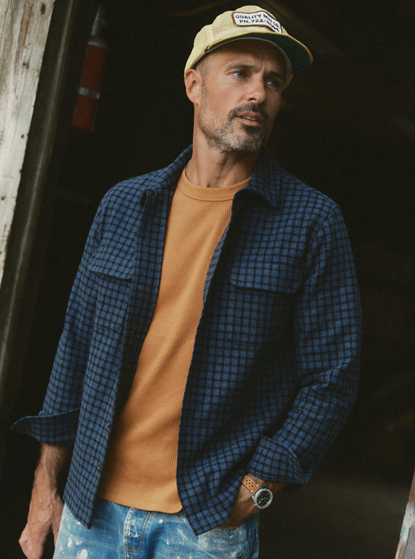 Model in the Shore Shirt