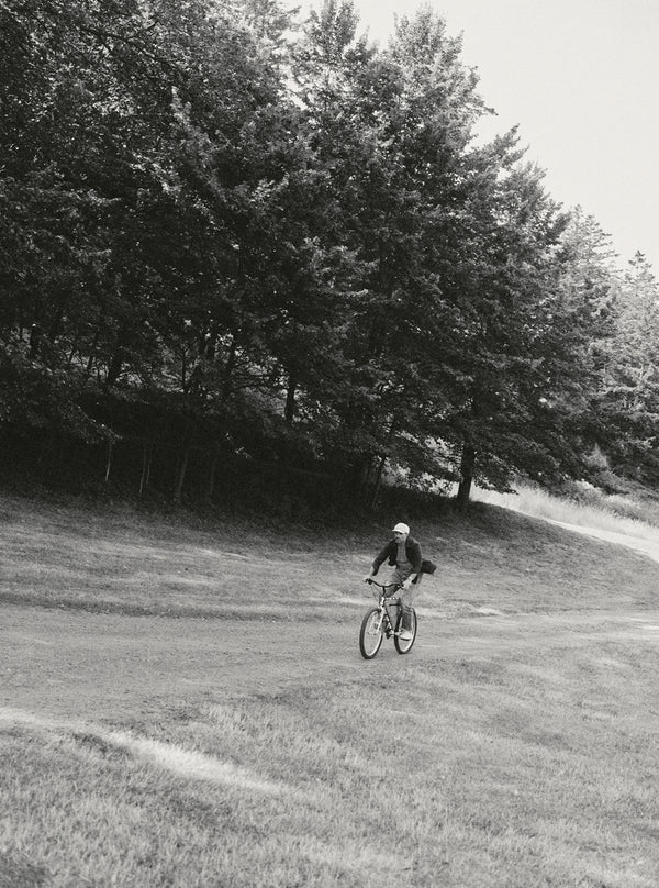 Model cycling down the road