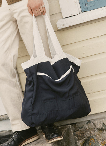 editorial image of The Deck Tote, by Taylor Stitch