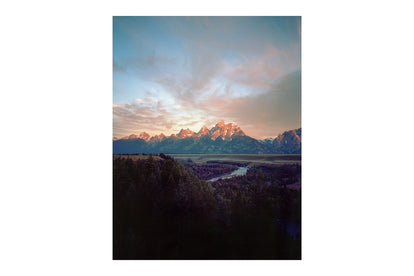 A film photo of the Grand Teton Mountains