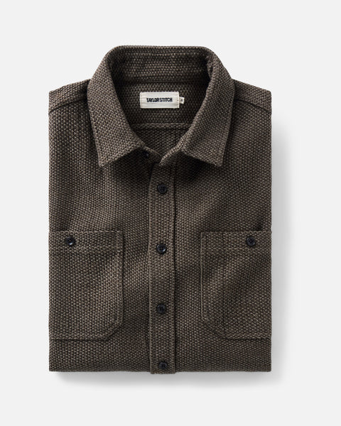 The Utility Shirt in Mulch Sashiko | Taylor Stitch