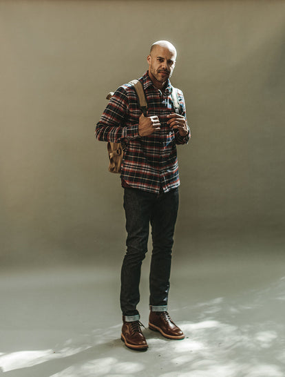 Crater Shirt, Heavy Bag, Jeans, Trench Boot