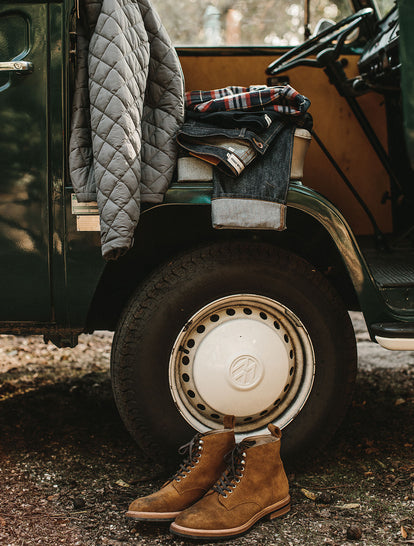 Crater Shirt, Heavy Bag, Jeans, Trench Boot