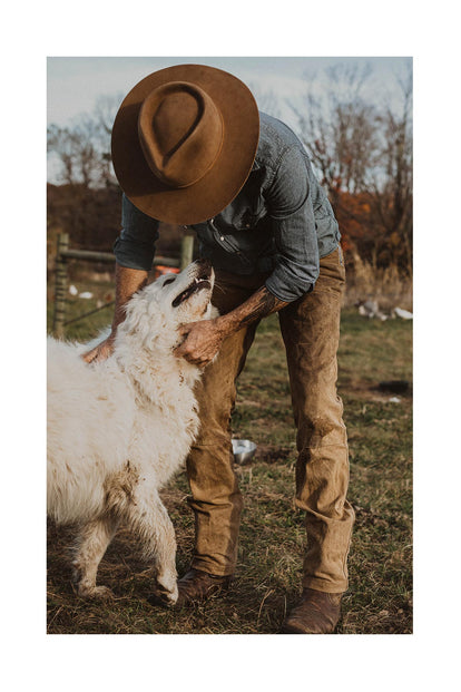 Josh with dog.