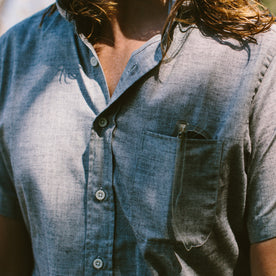 The Short Sleeve Jack in Steel Chambray: Alternate Image 2