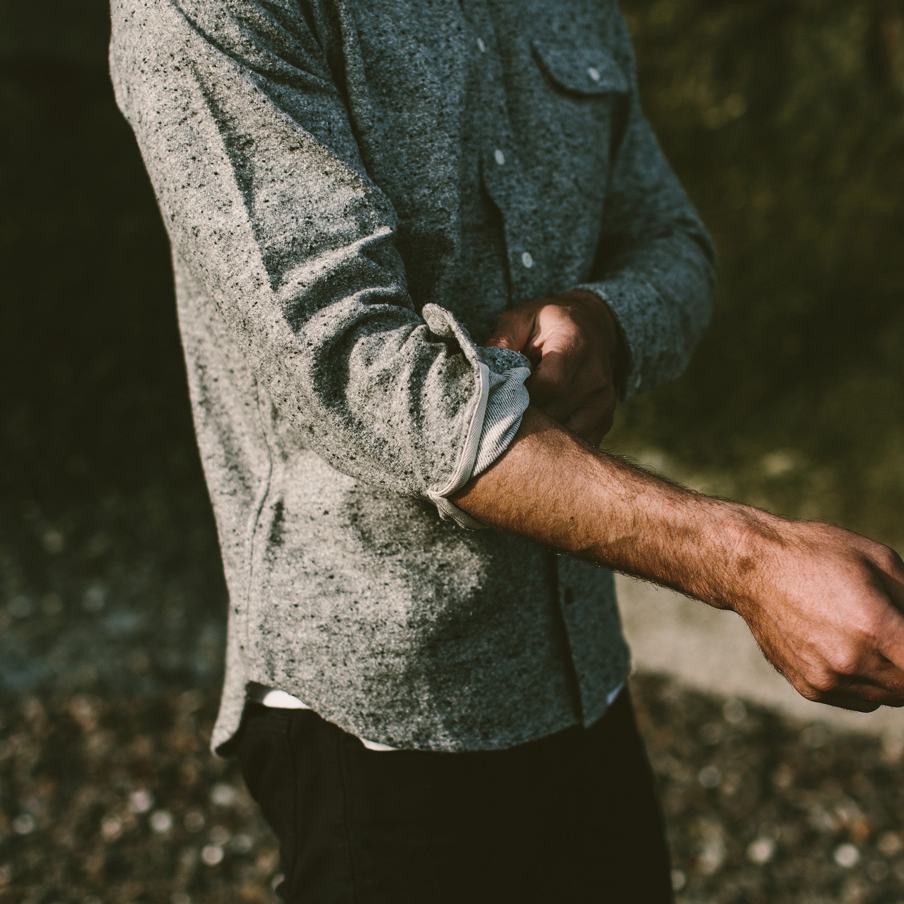 The Sun Down Shirt in Speckled Grey: Alternate Image 4, Wovens by Taylor Stitch