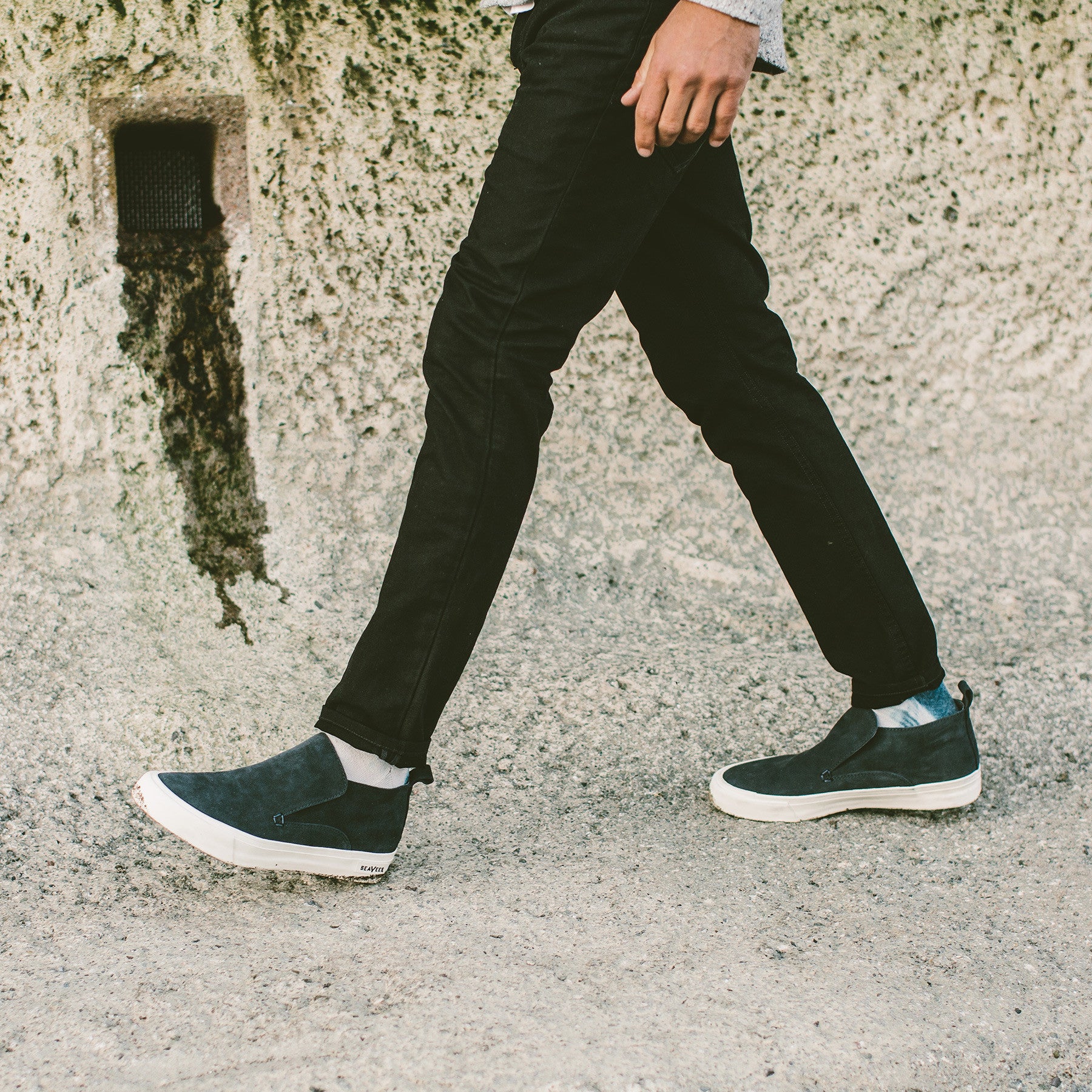 The Huntington Middie in Navy: Alternate Image 1, Footwear by Taylor Stitch