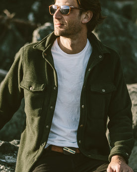 The Big Sur Jacket in Heather Olive Polartec: Alternate Image 4, Outerwear by Taylor Stitch