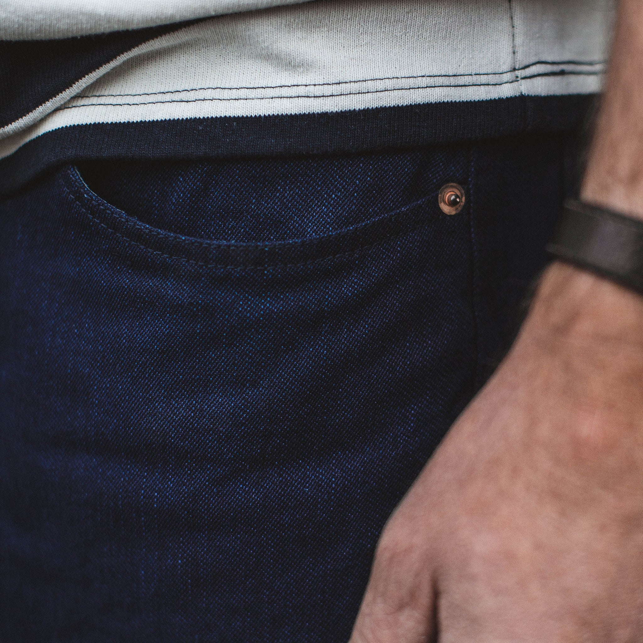 The Slim Jean in Double Indigo Standard: Alternate Image 2, Denim by Taylor Stitch