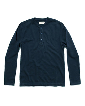 The Heavy Bag Henley in Navy, Knits by Taylor Stitch